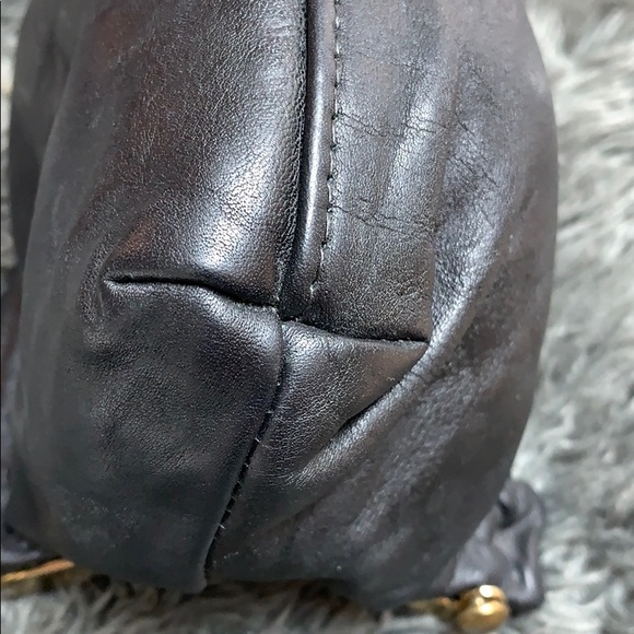 Vintage FS Black Leather Convertible Clutch Bag - Picture 12 of 13